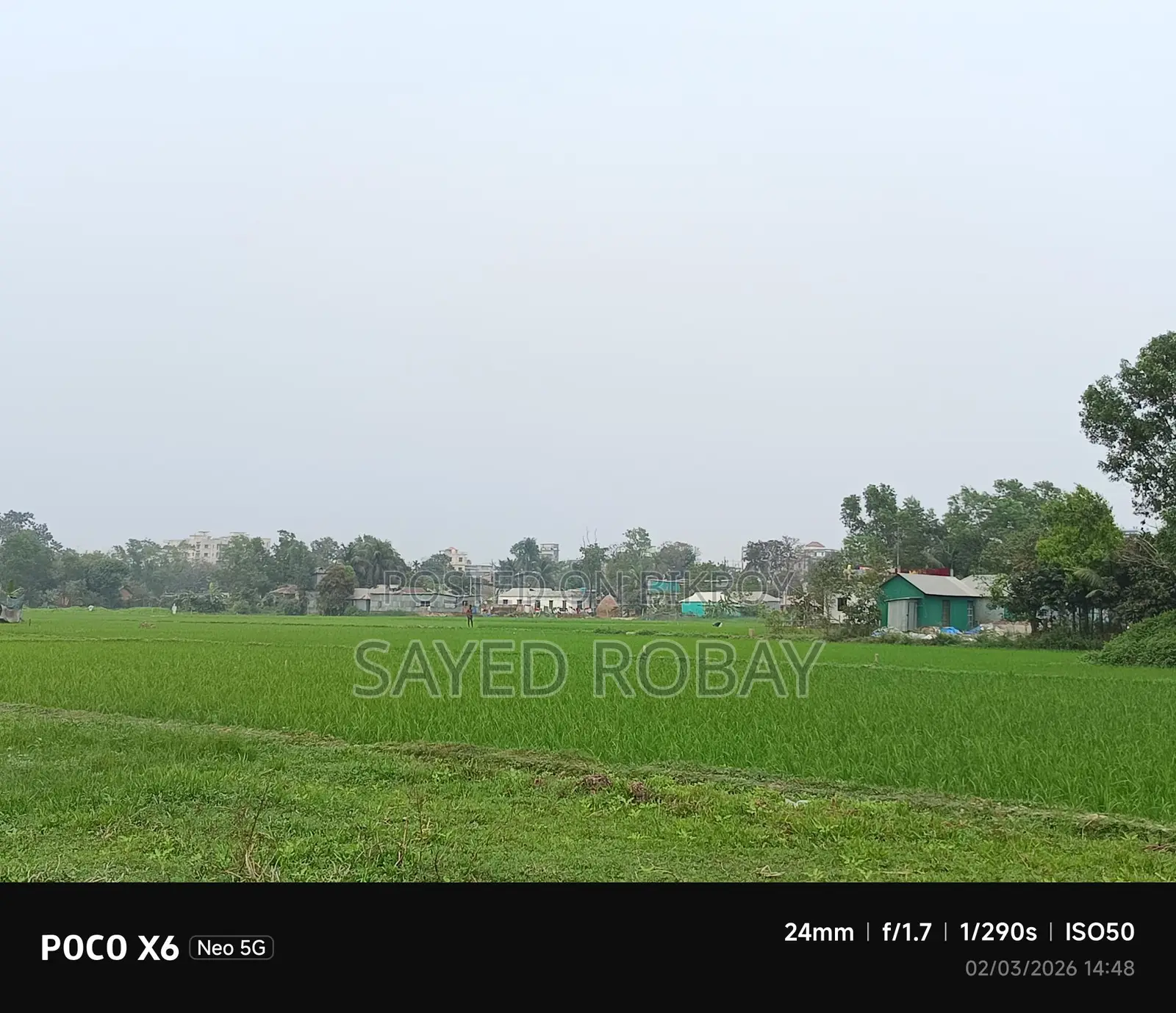 Land for sale in Shaktala Mouza. Across the train tracks. Ward 21.