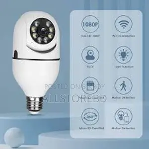 Wireless Home Security Bulb Ip Camera