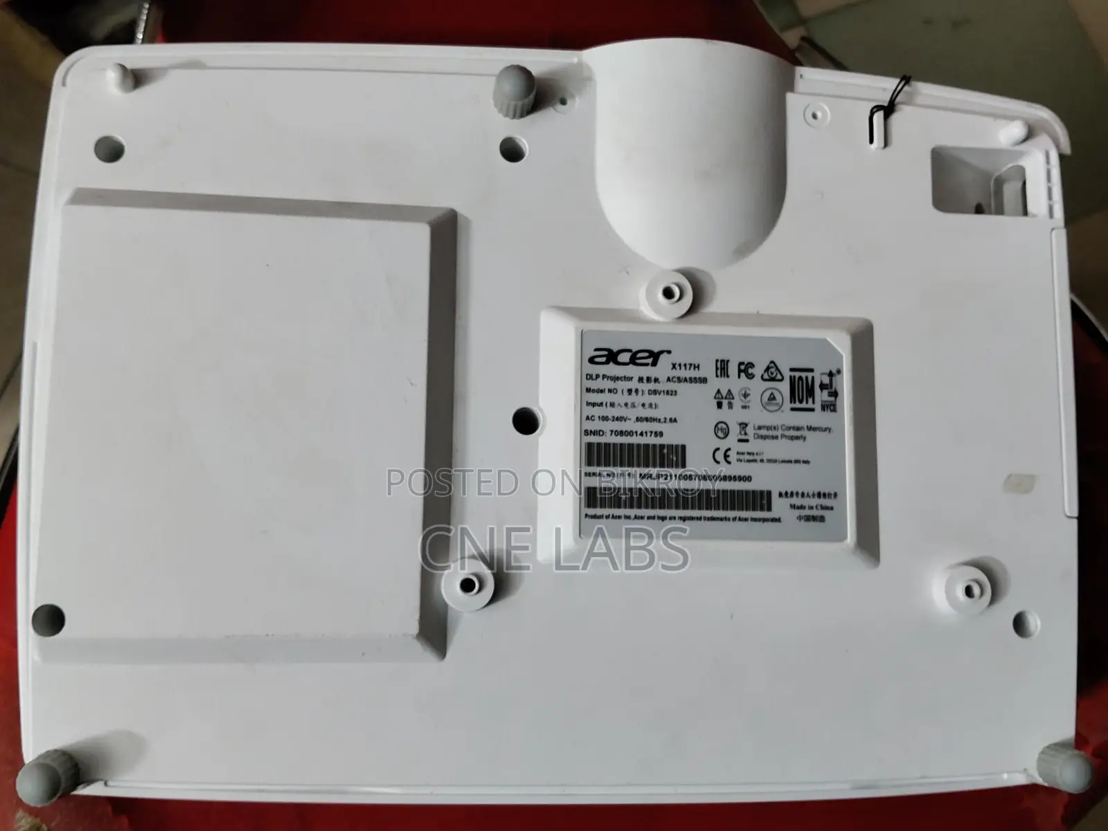 Acer X117h DLP 3600 lumens Projector