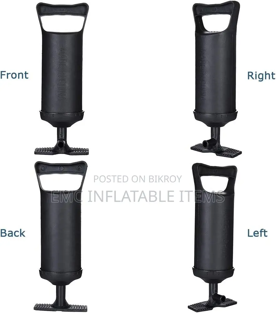 Double Action Hand Pump with 3 Nozzle Portable Manual Air