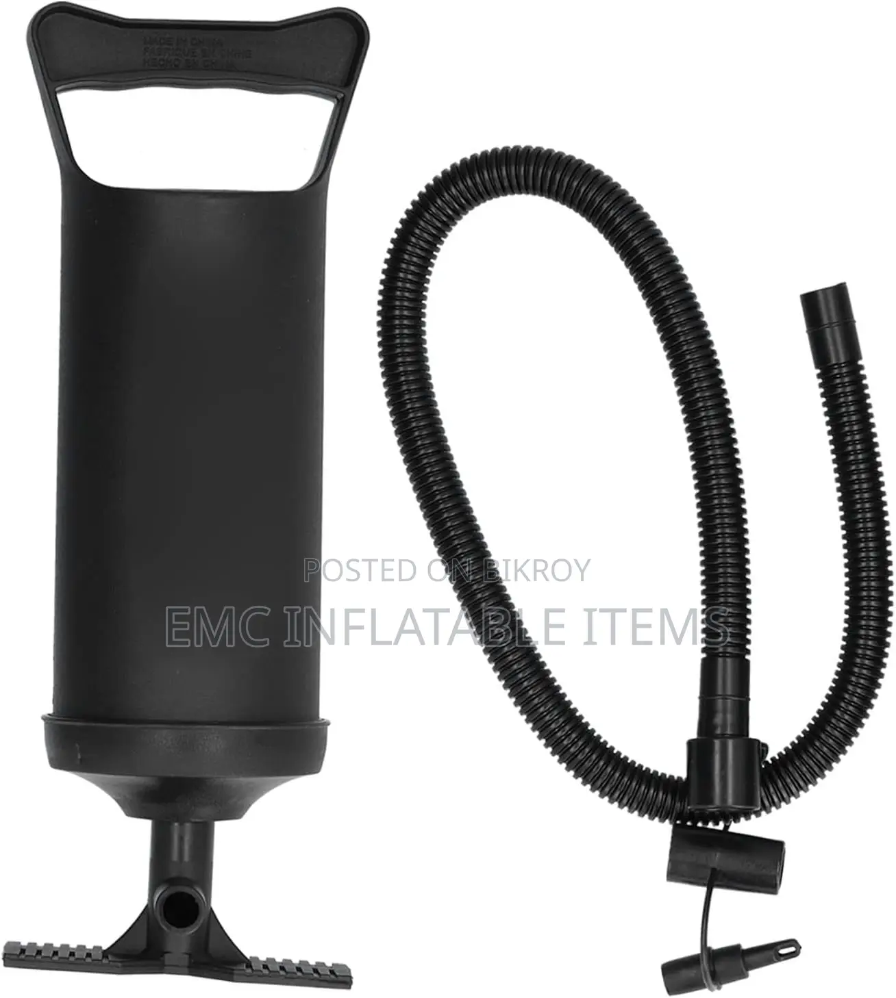 Double Action Hand Pump with 3 Nozzle Portable Manual Air