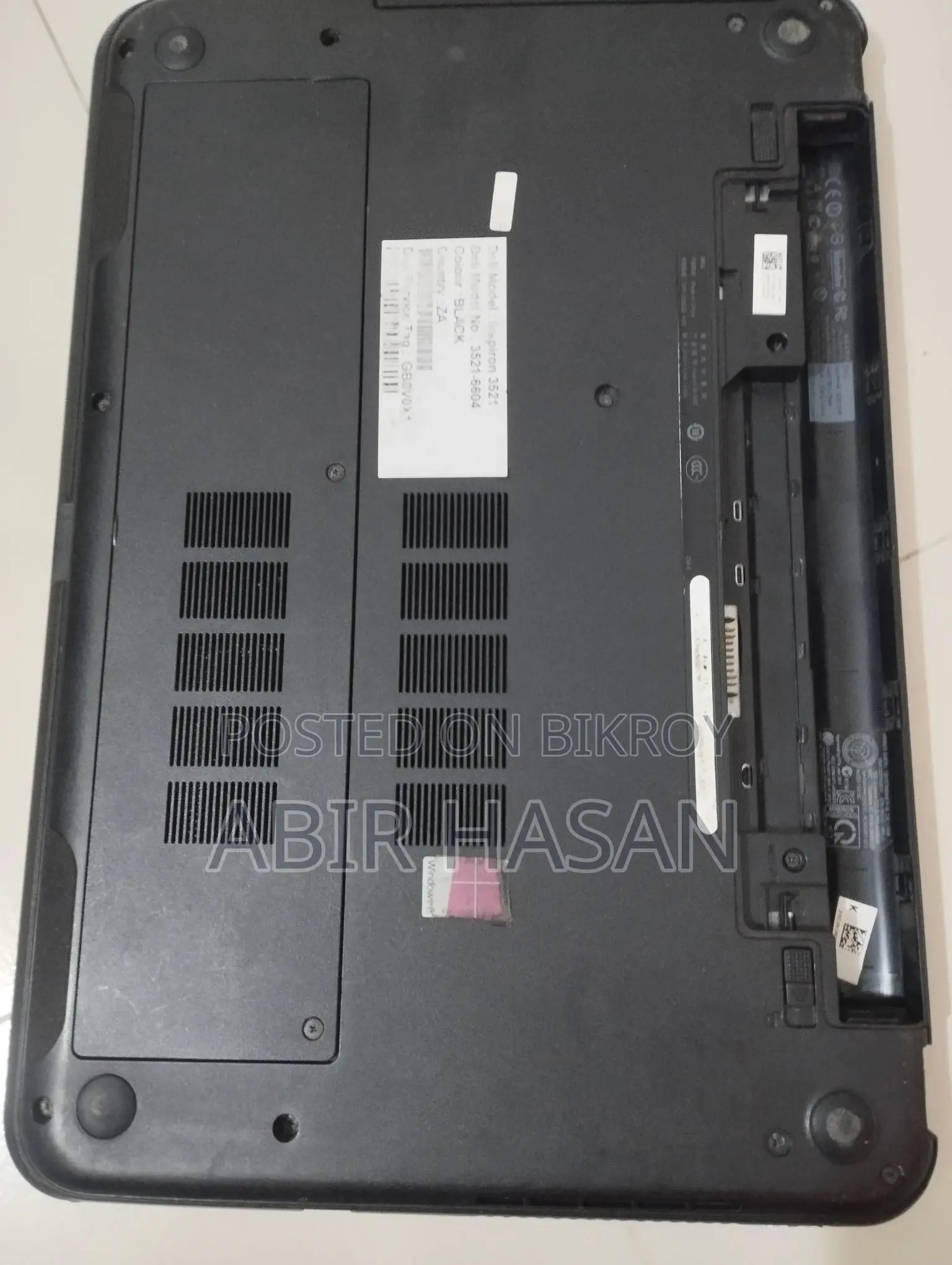 Selling Damaged Dell Laptop