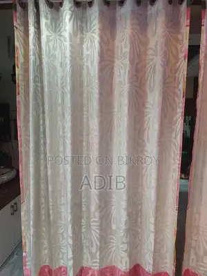 PINK AND USED CURTAINS