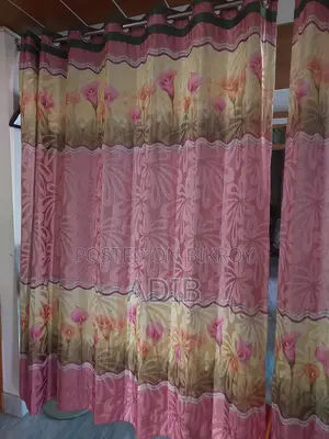 PINK AND USED CURTAINS