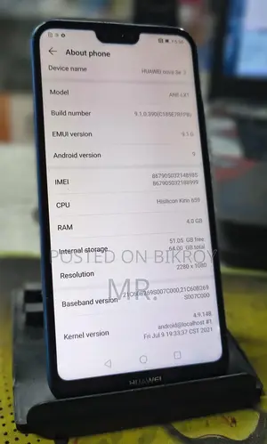 Huawei Nova 3e . (Used)