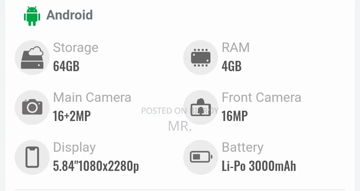 Huawei Nova 3e . (Used)