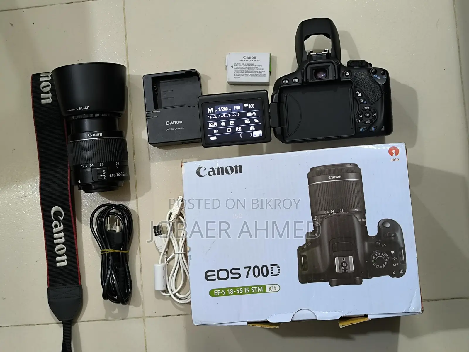Canon EOS 700d (with box) Made in Japan, full setup for sale