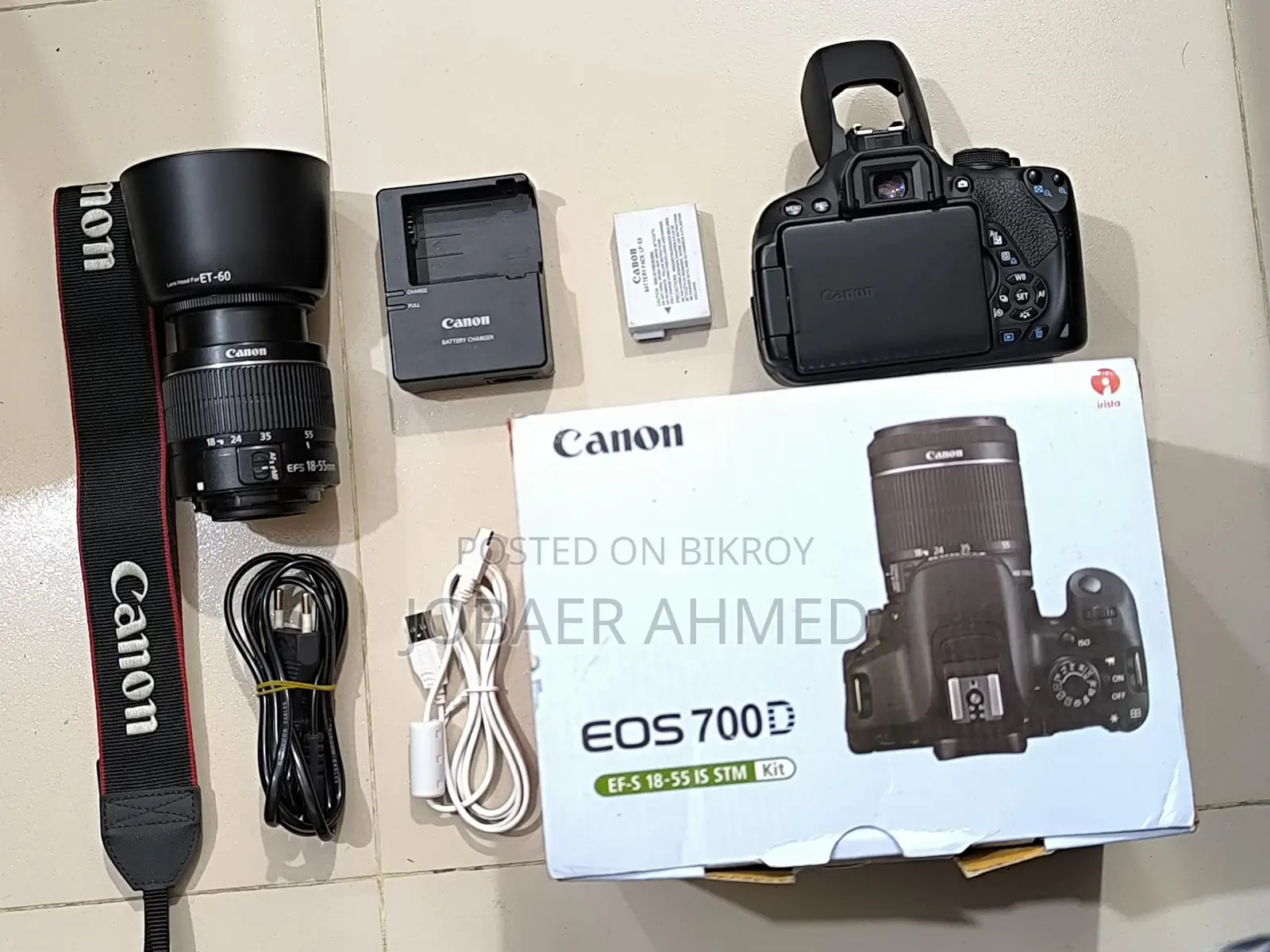 Canon EOS 700d (with box) Made in Japan, full setup for sale