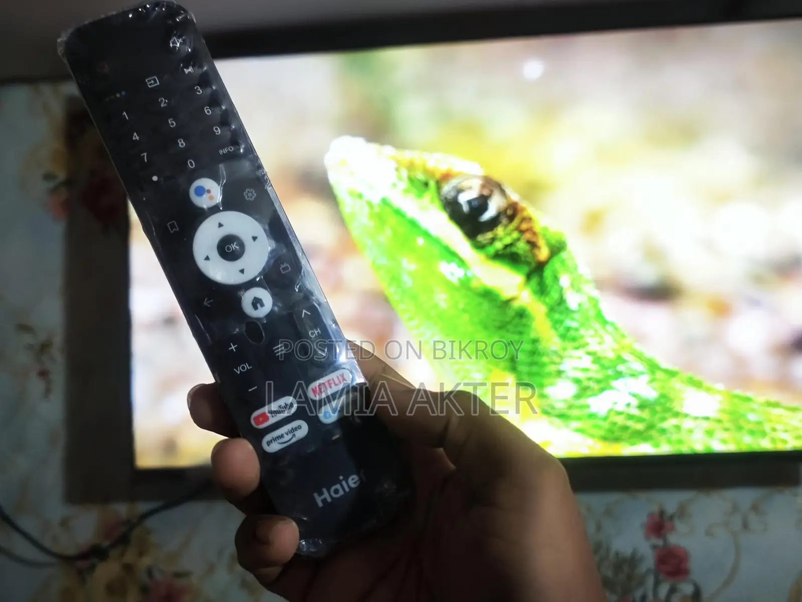 Haier 43" Google Voice TV with Replacement Guarantee and Box