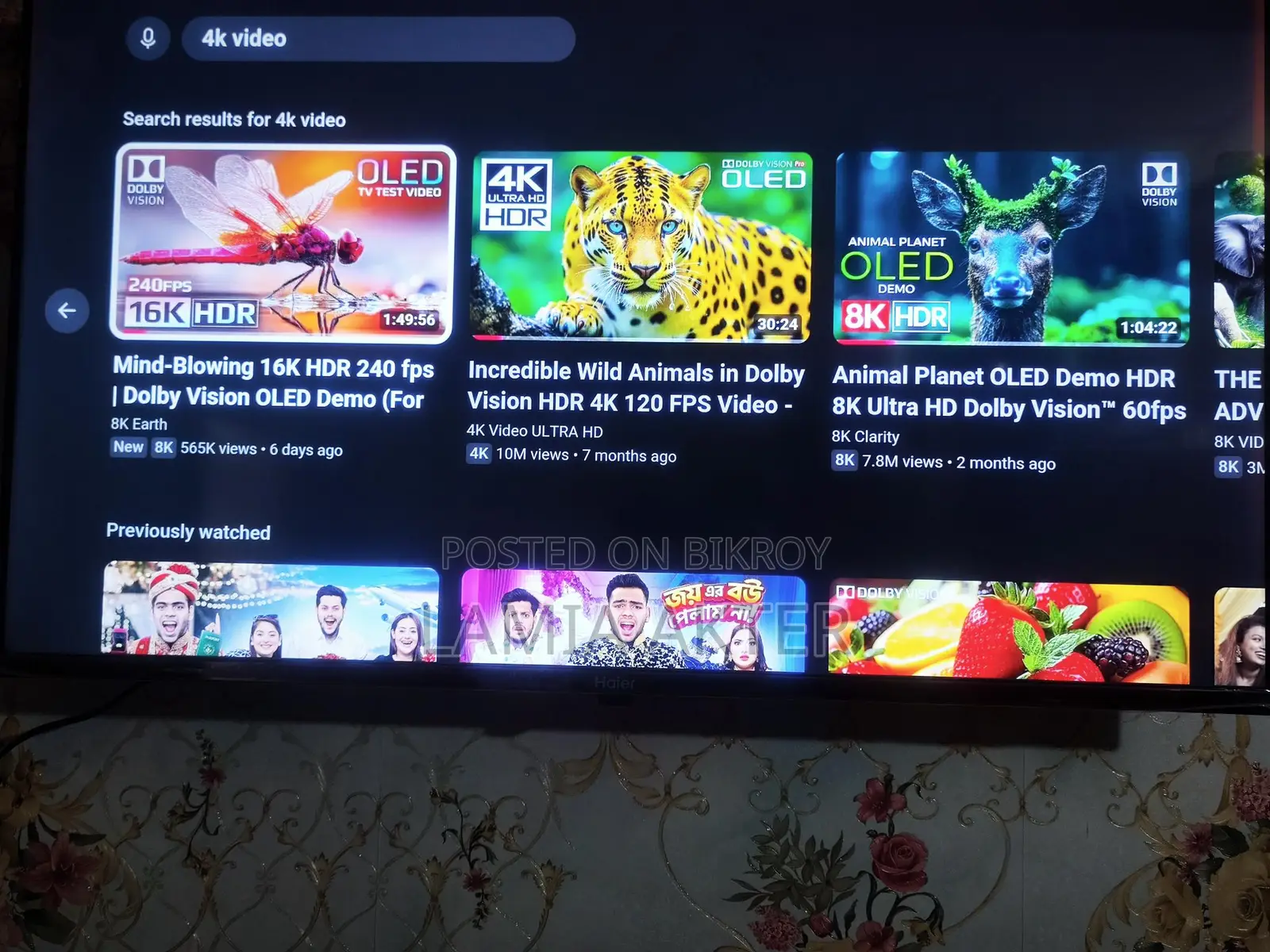 Haier 43" Google Voice TV with Replacement Guarantee and Box