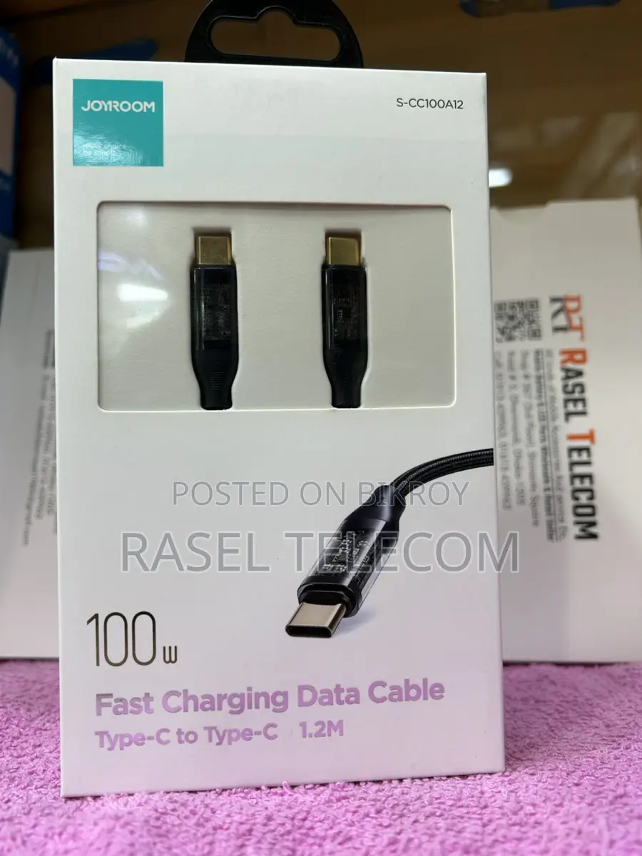 JOYROOM 100W Fast Charging Data Cable Type-C to Type-C (1.2 Meters)
