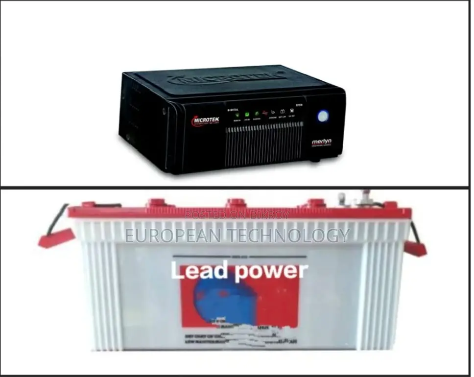 4 Fan and 5 bulb Genuine Microtek IPS + 165 Ah Battery