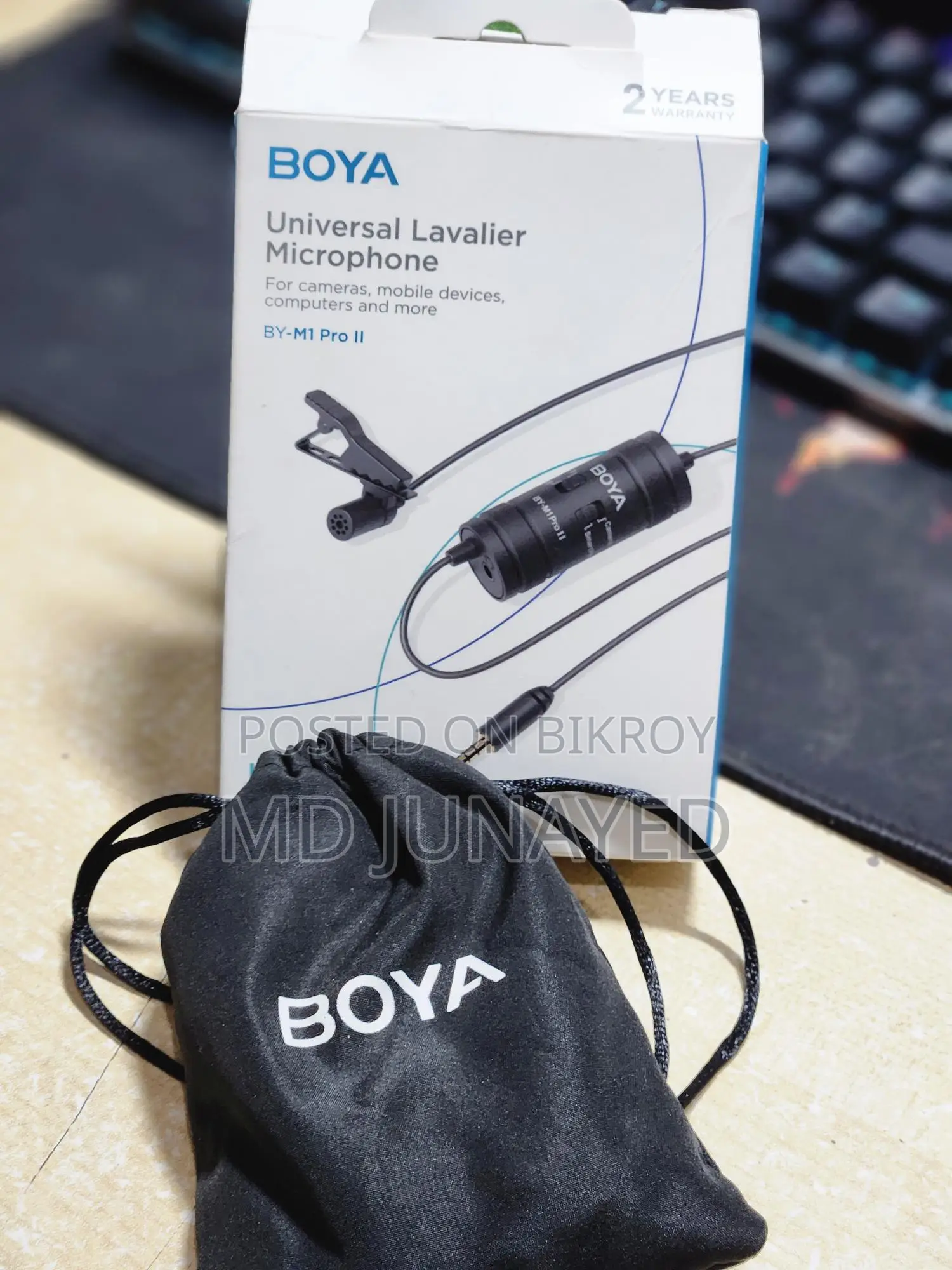Boya by M1 Pro Version2 Lavalier Microphone.