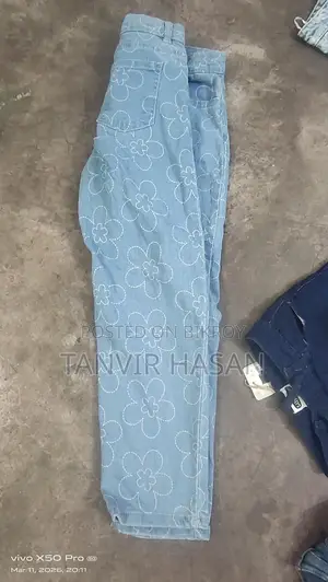 ৫-১৩ বছরের মেয়ে বাচ্চাদের জিন্সের প্যান্ট, সকল সাইজ আছে