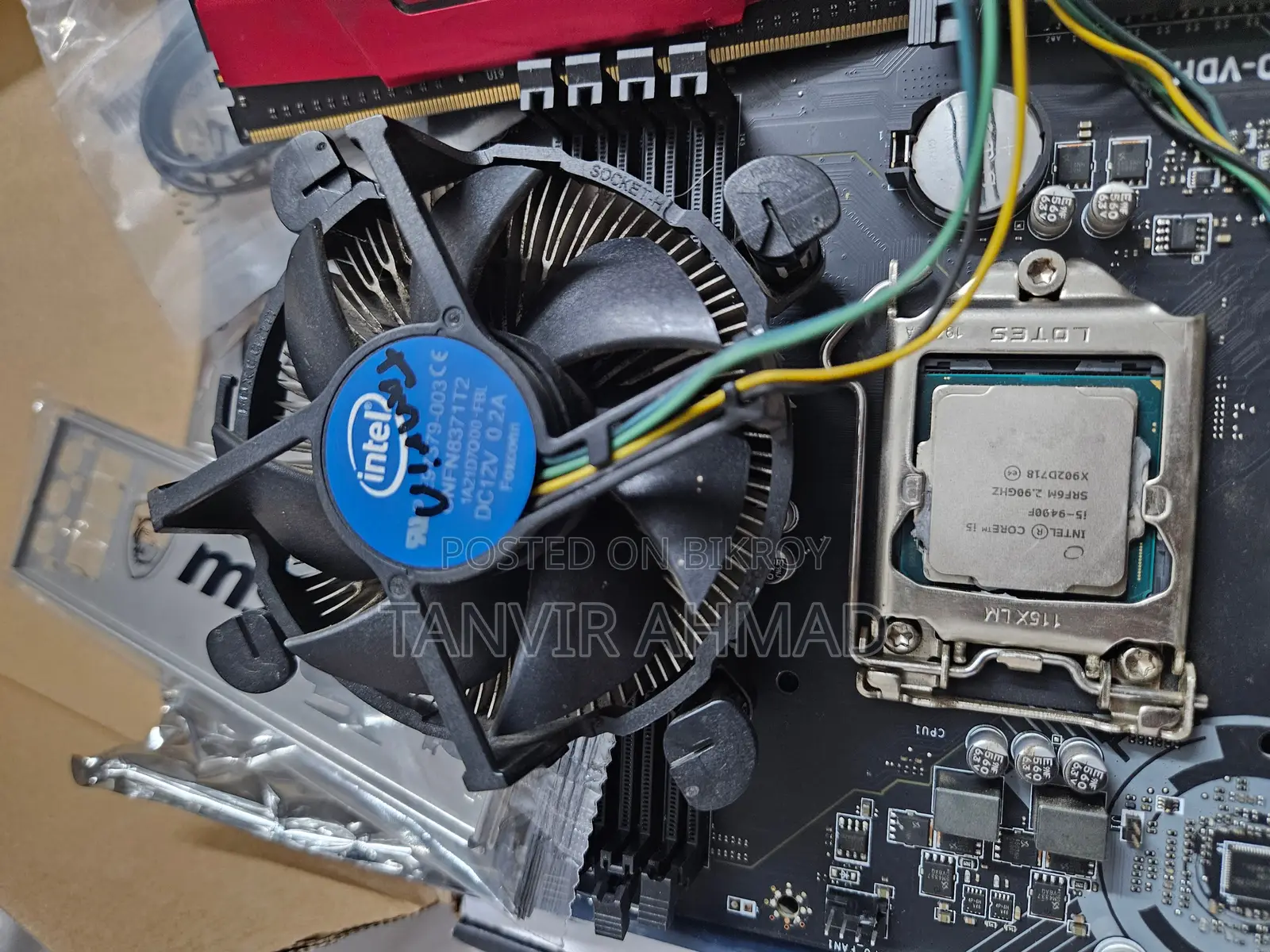 MSI B365M PRO-VDH + Intel i5 9400f Processor