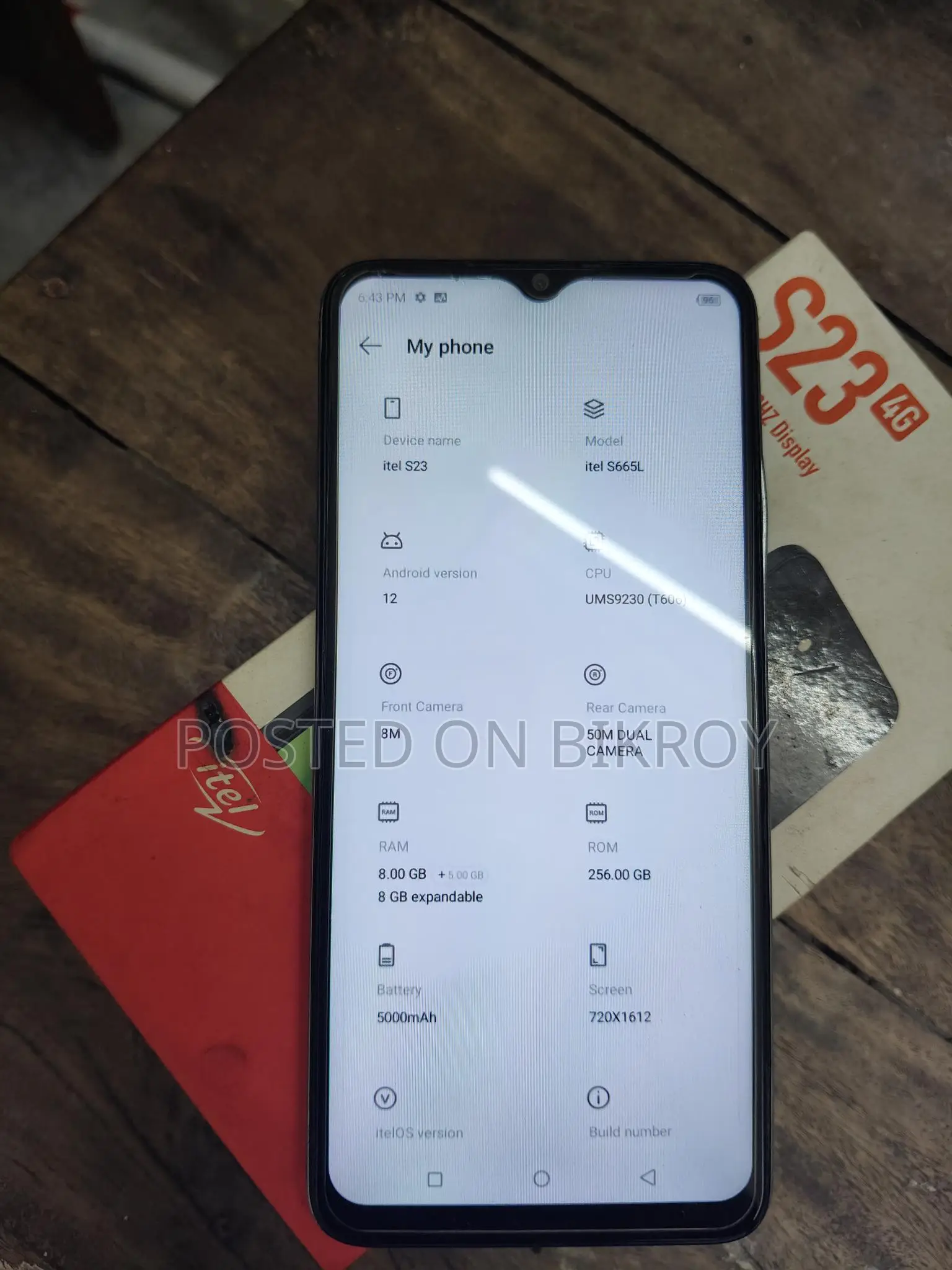 Itel S23 8+256 (Used)
