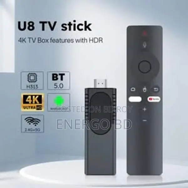 Mi U8 TV Stick/box Bt Voice Remote Android 10 Box 4k Set-top
