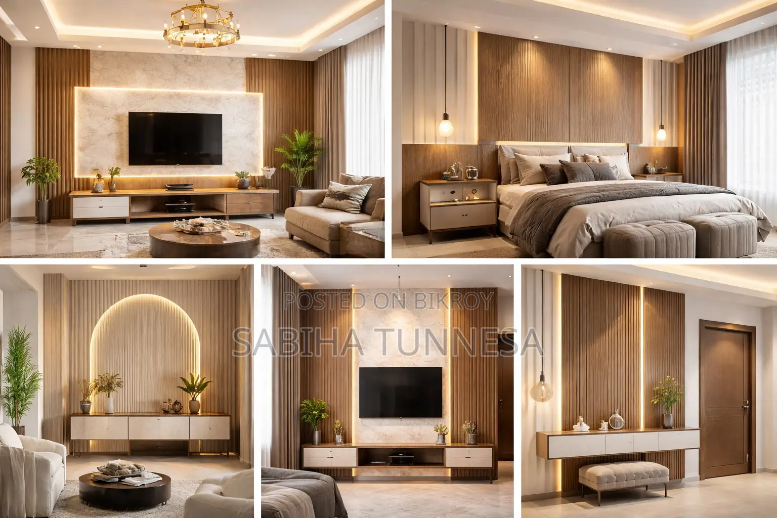 Make your ordinary walls modern and elegant.