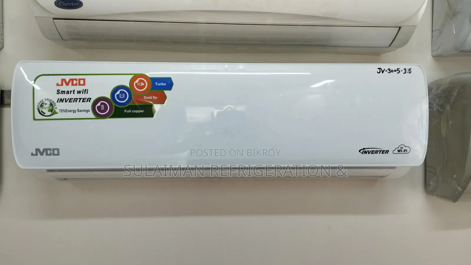 JVCO Smart Wi-Fi Inverter AC (1.5 Ton) বিক্রয় করা হবে