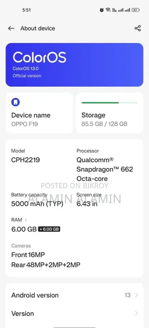 OPPO F19 (Used)