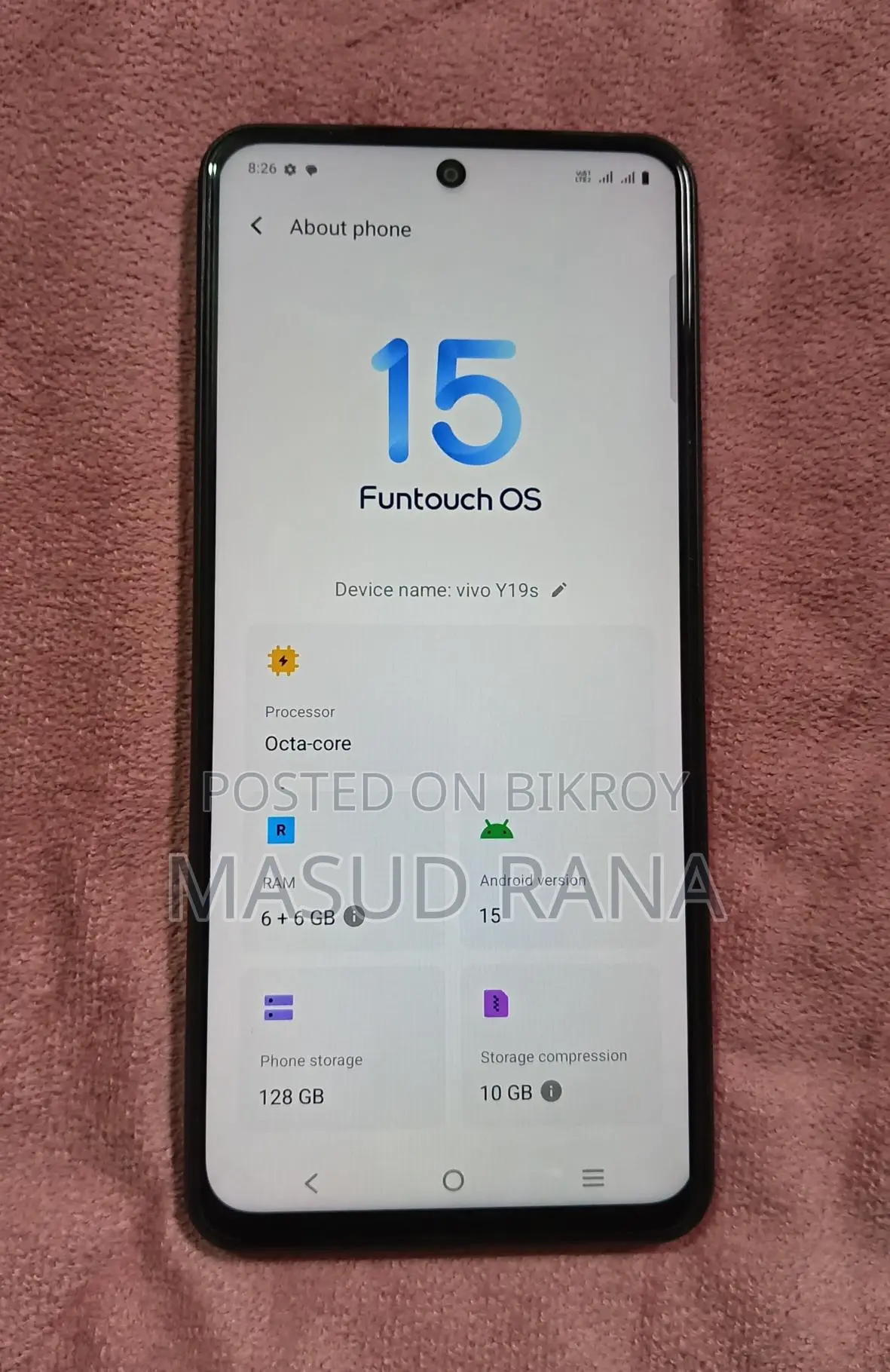 Vivo Y19s 6+6/126 GB (ব্যবহৃত)