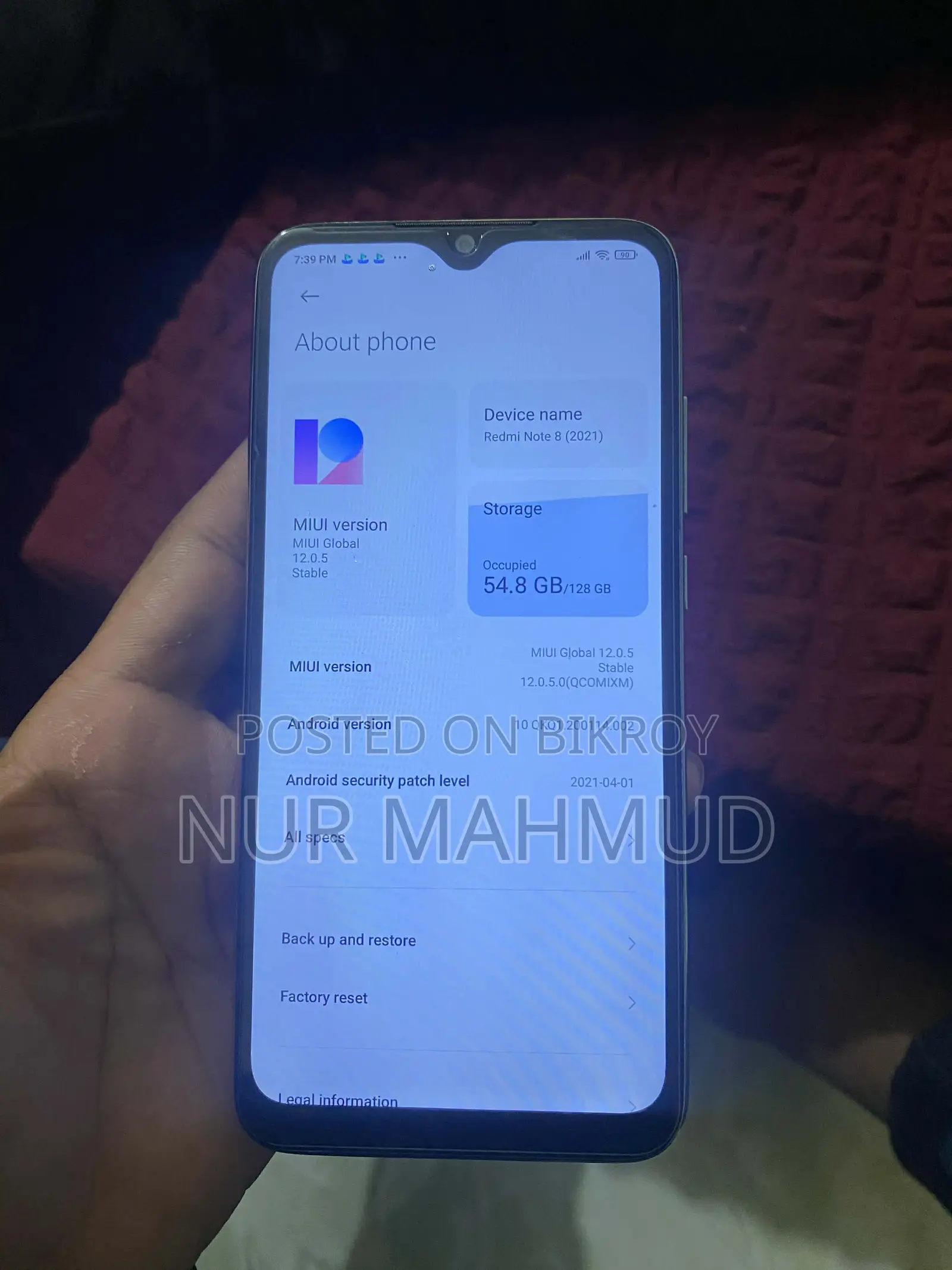 Xiaomi Redmi Note 8 (Used)