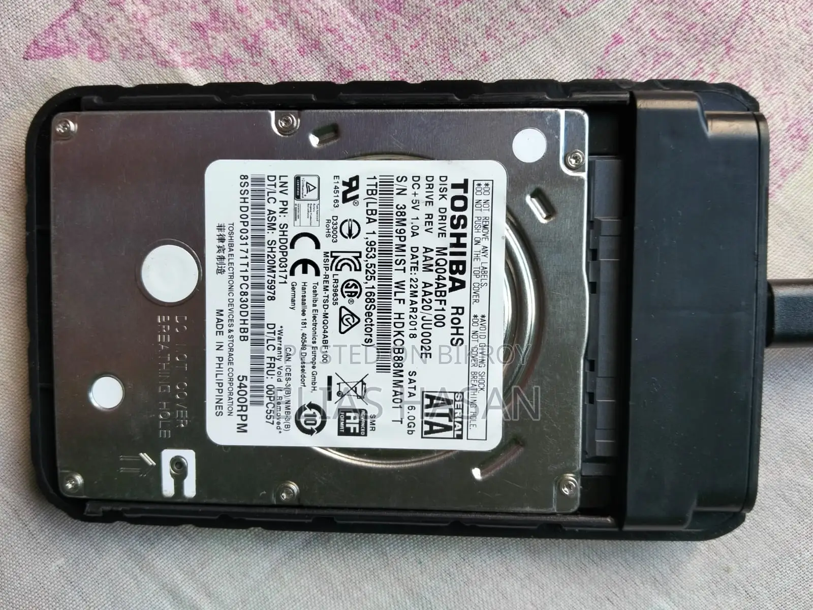 Orico External Hdd 1tb with Toshiba Mq01abd100 inside