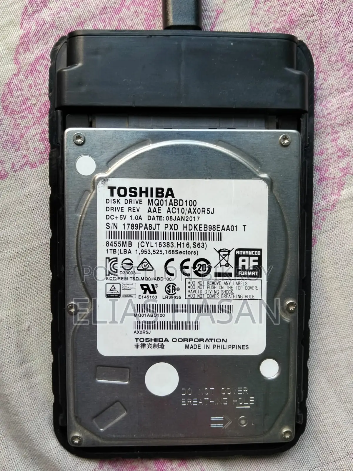 Orico External Hdd 1tb with Toshiba Mq01abd100 inside