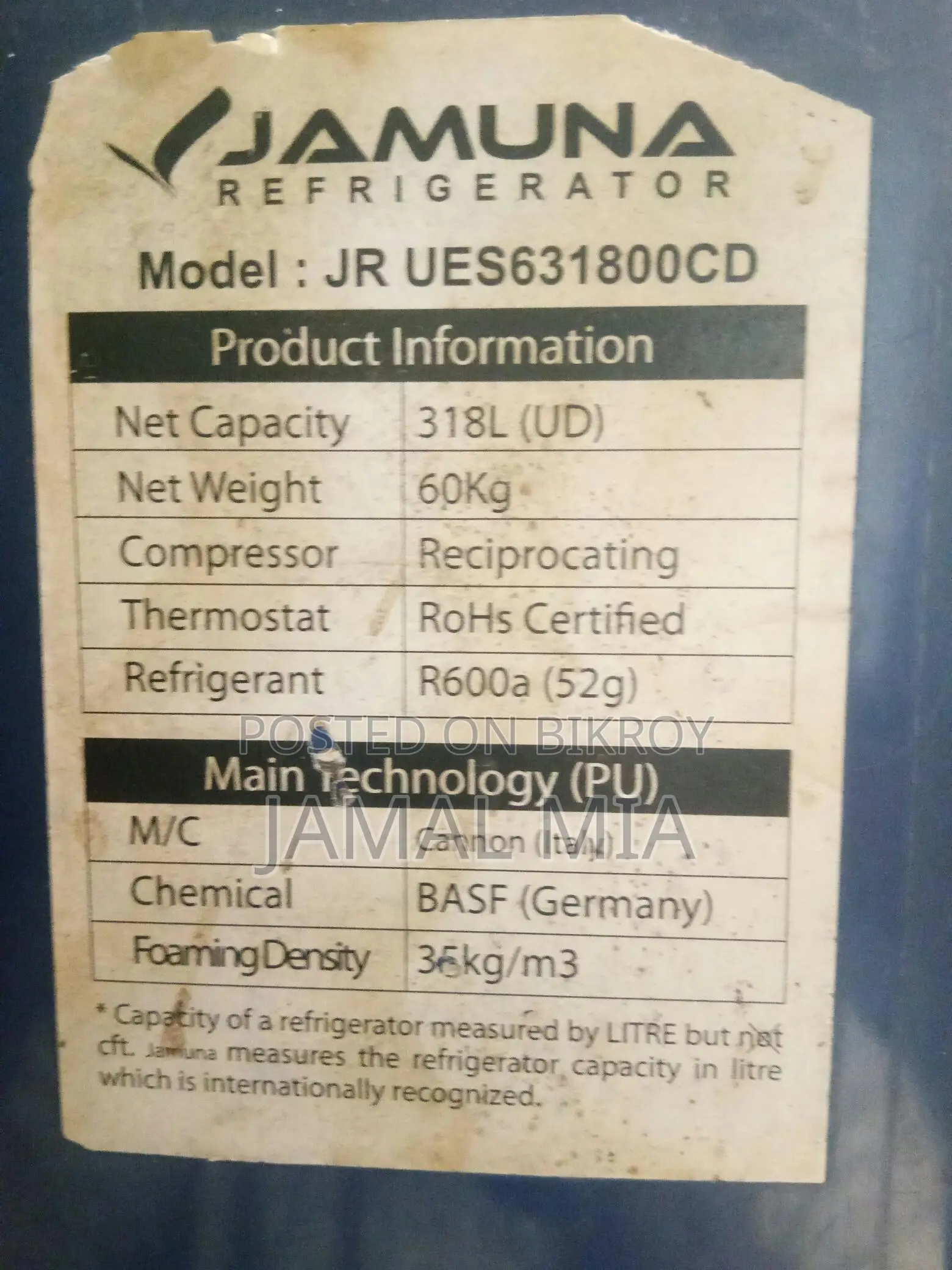 Jamuna Refrigerator