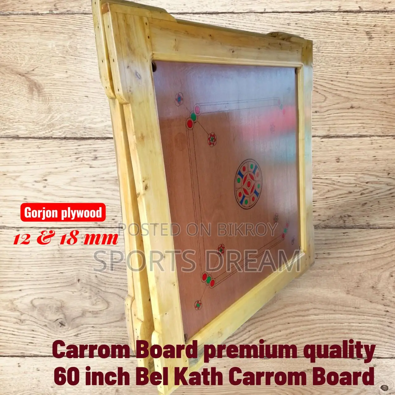 Bel Wood Frame Carrom Board
