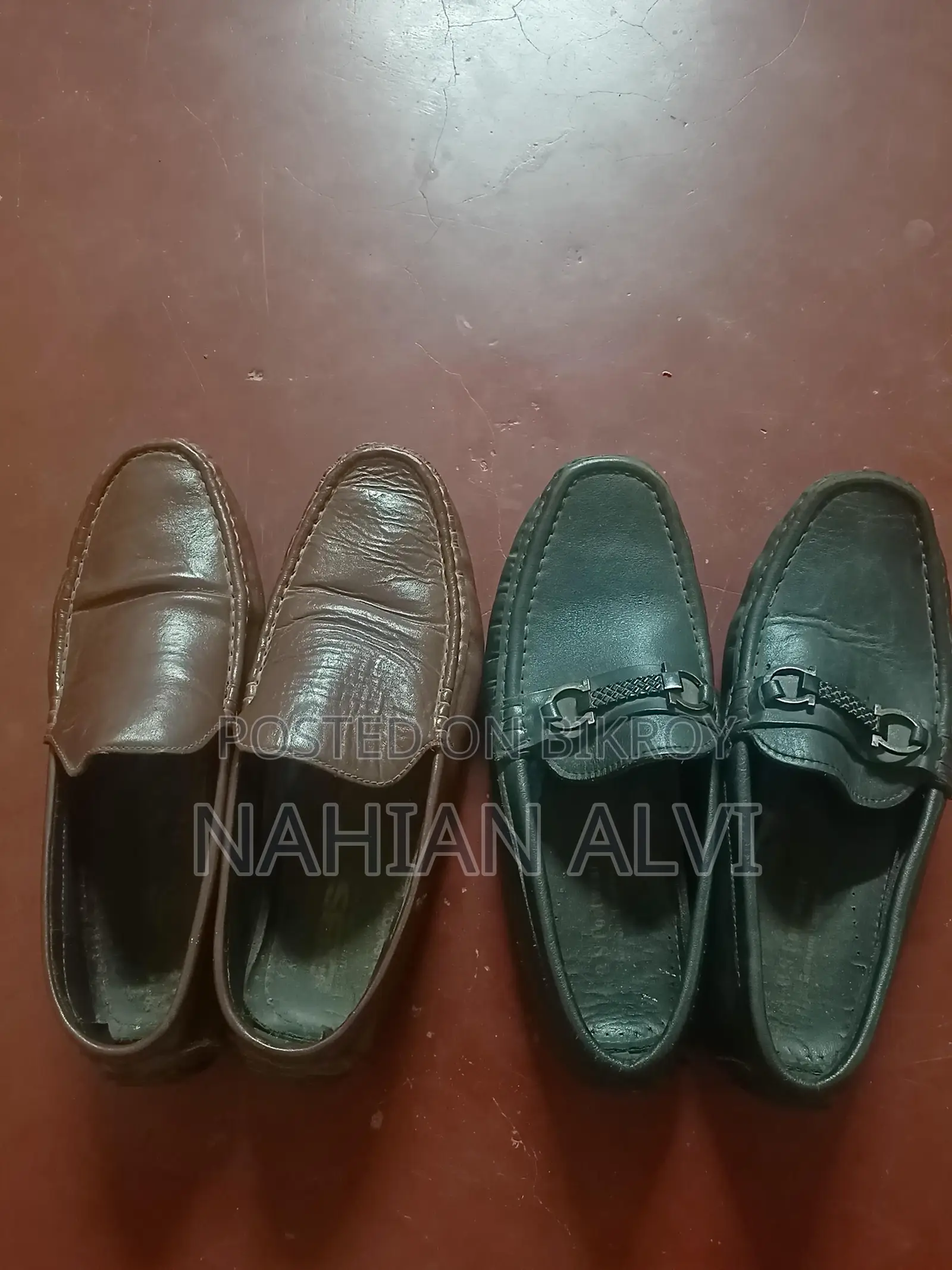 Black and Brown Loafers Combo Size 42-43