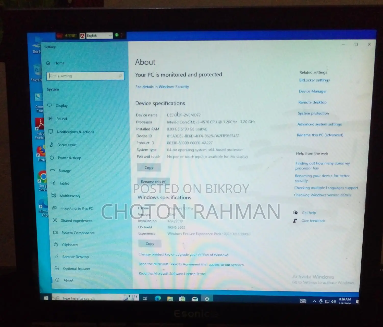 Computer with Full Setup