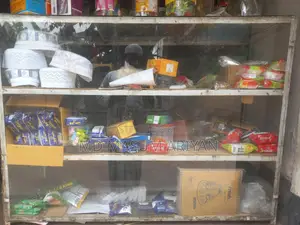 Shop front display rack