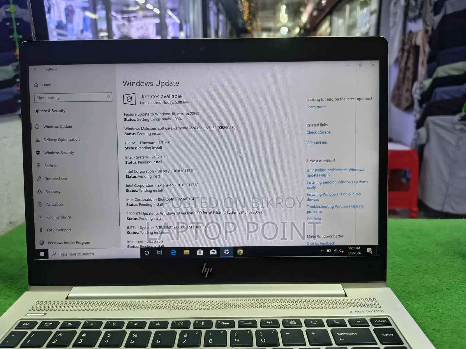 HP EliteBook 840 G5 i5 8th Gen: 8GB RAM/256GB SSD