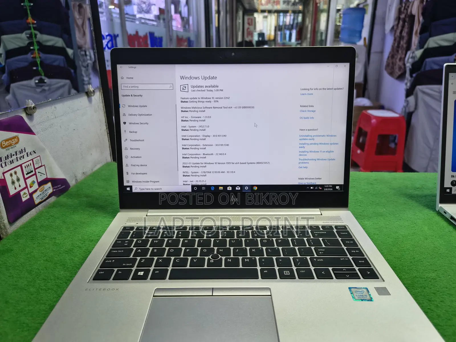 HP EliteBook 840 G5 i5 8th Gen: 8GB RAM/256GB SSD