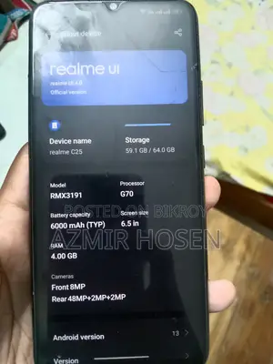Realme C25 . (Used)