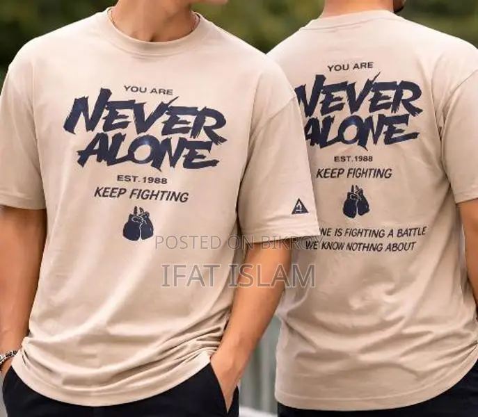 Cotton Drop Shoulder Tshirt Cash on Delivery