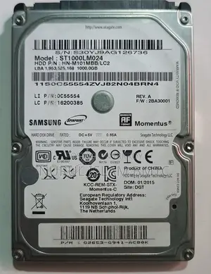 Samsung ST1000LM024 1TB Laptop HDD
