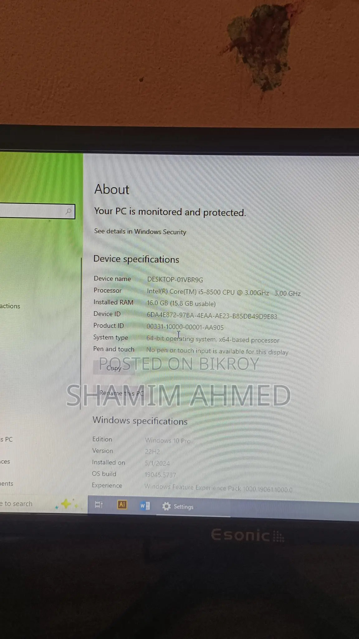 Core I5 8 Generation