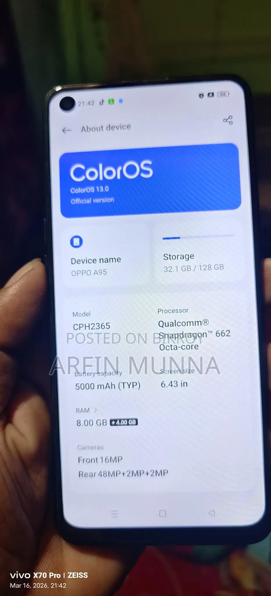 OPPO A95 (Used)
