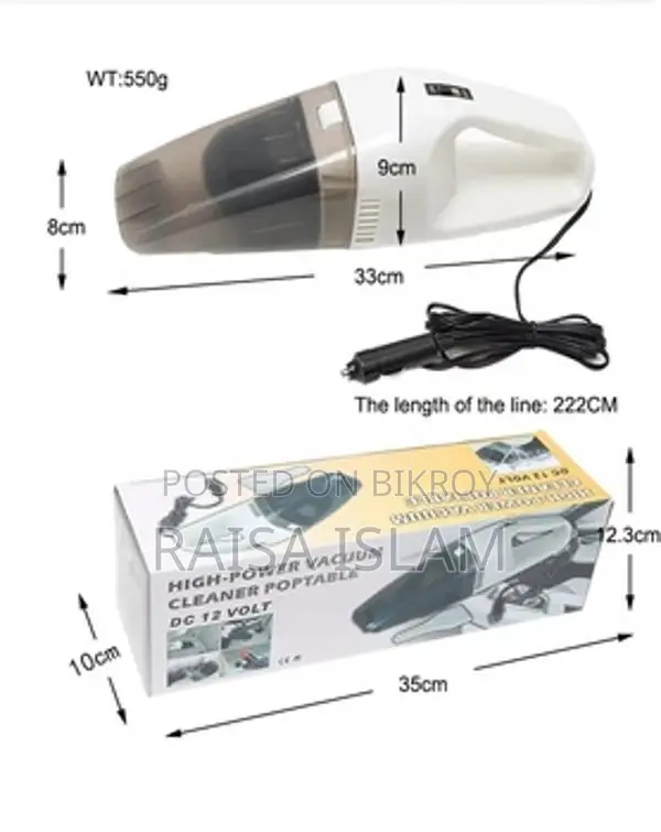 Portable Car Vacuum Cleaner