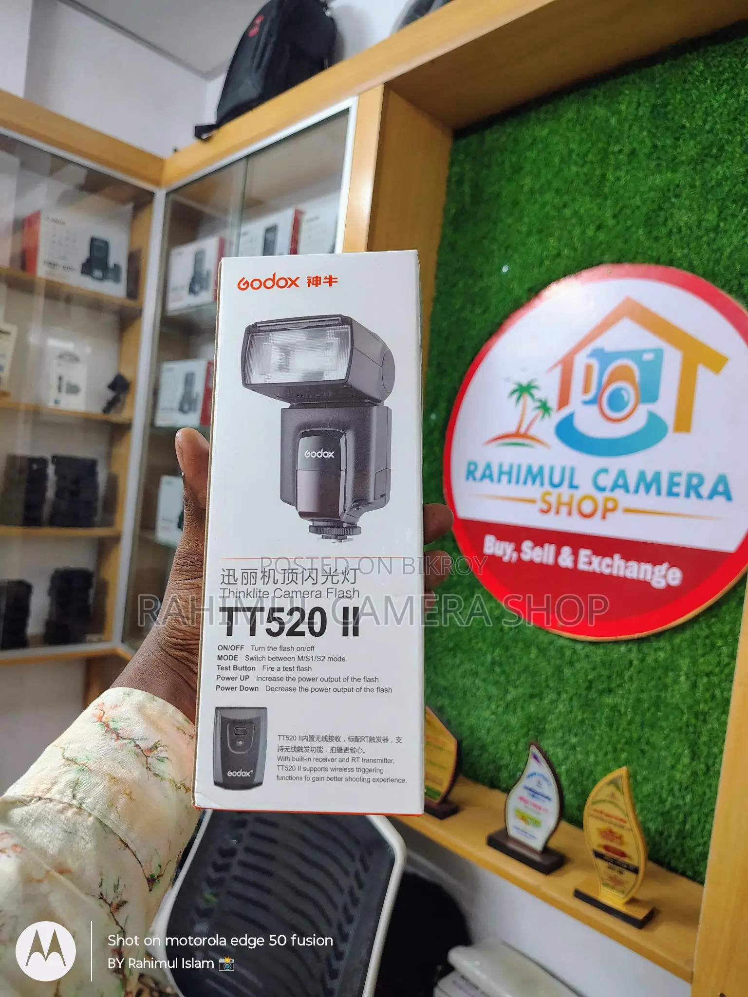 Godox TT 520 mark ii flashlight (New)
