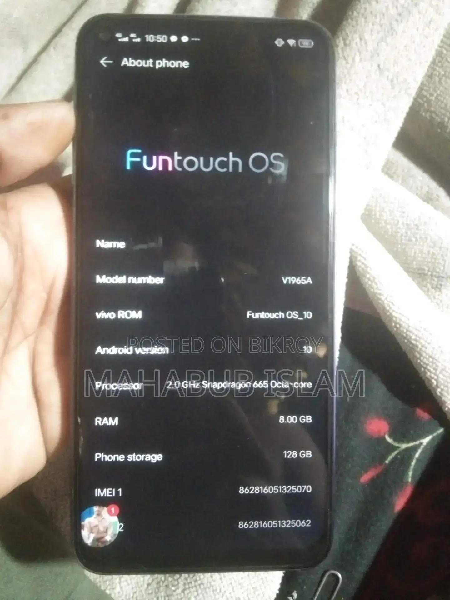 Vivo Y50 (Used)