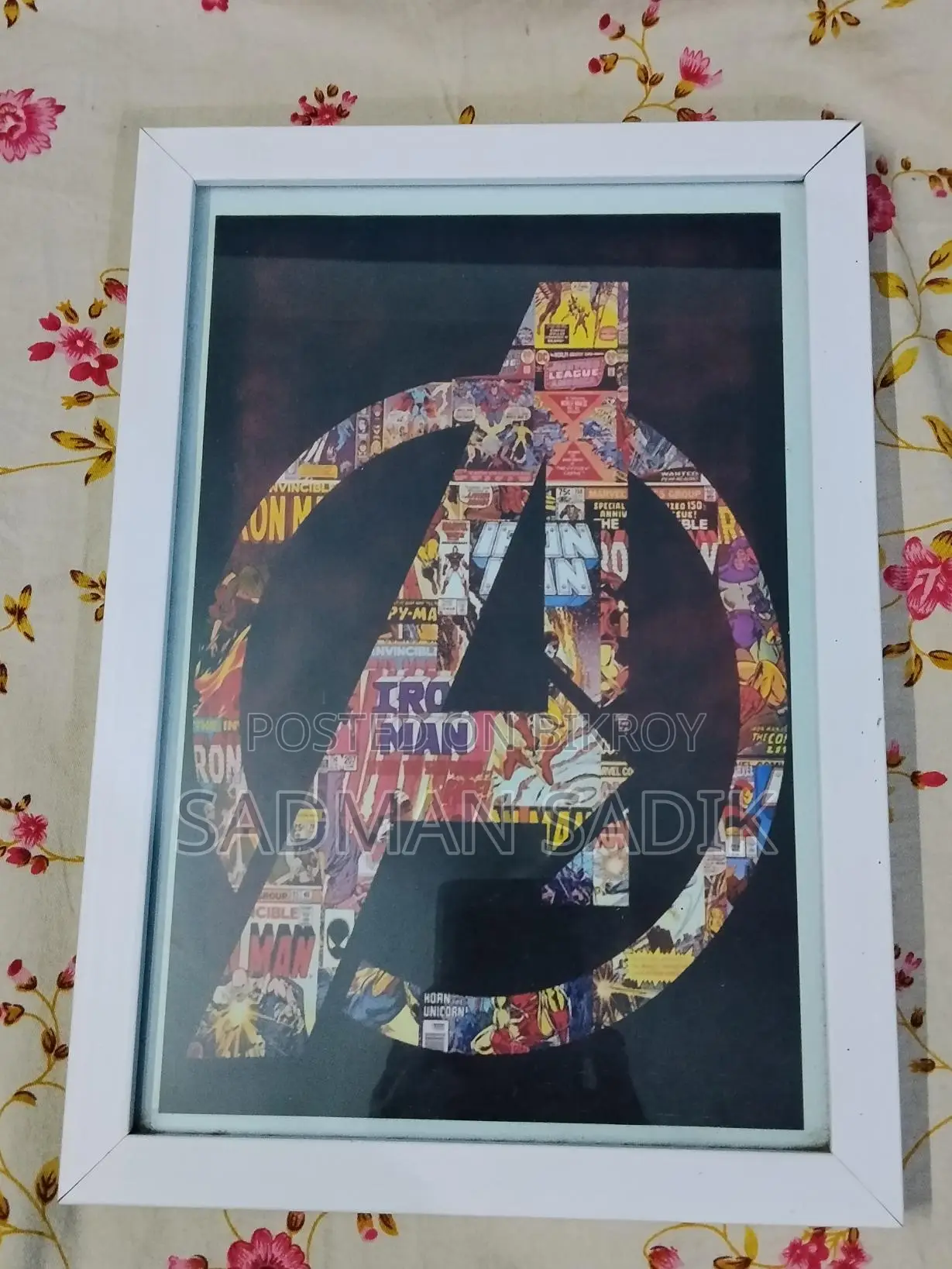 Marvel Avengers Comic Book Art Wall Frame for Sale