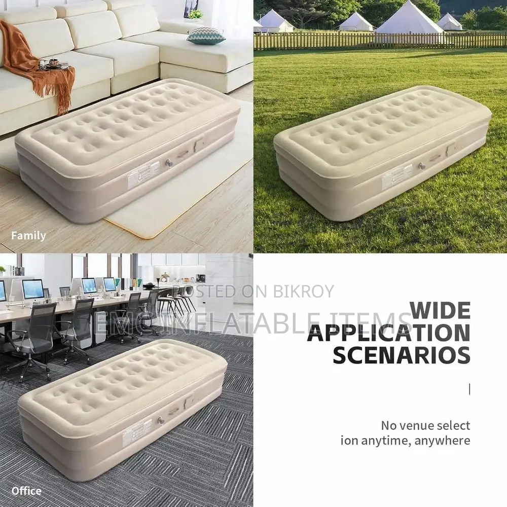 Inflatable Air Mattress Bed Built-in Ac Pump