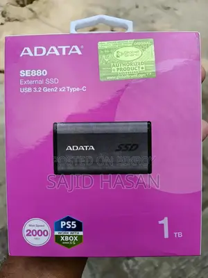 Adata 1 TB External SSD Model: SE880