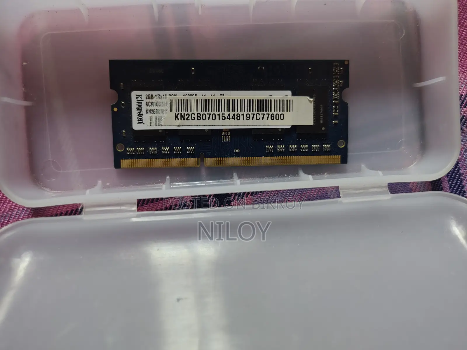 Kingston DDR3 Laptop RAM 2 GB