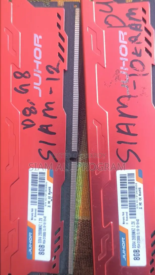 16 GB RAM DDR4 2666MHz PC 8GB 2