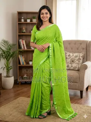 Embroidery Premium Half Silk Sharee