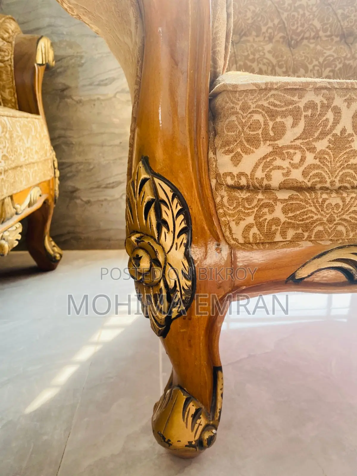 সেগুন কাঠের ভিক্টোরিয়ান সোফা ফর সেল